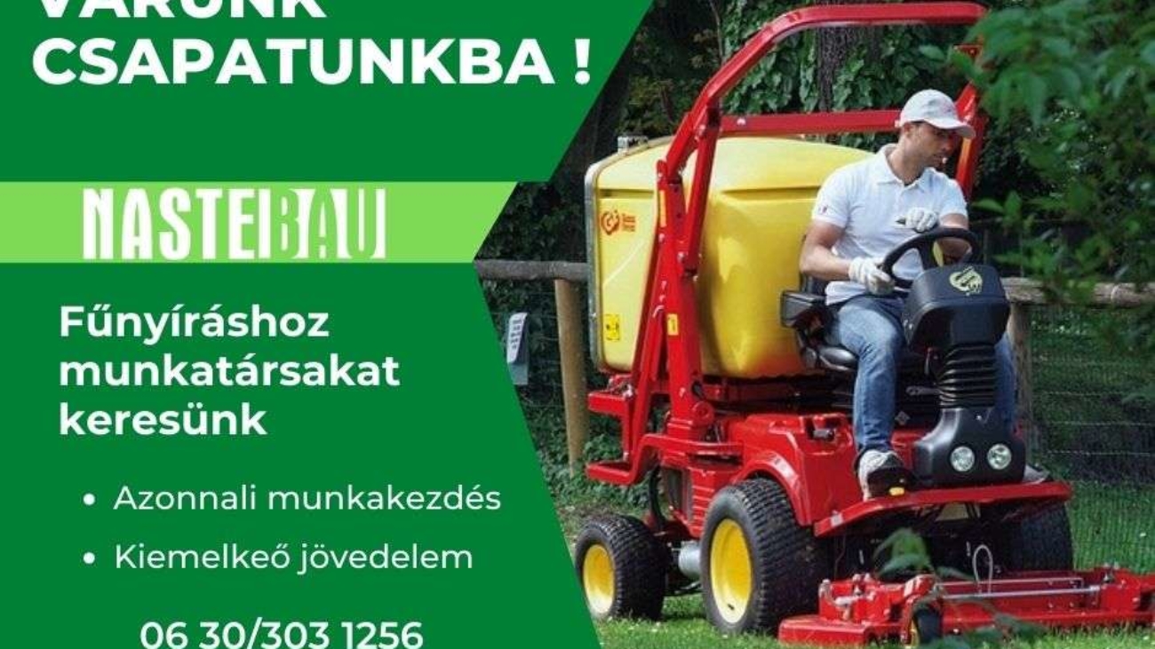 Fűnyíró munkatárs