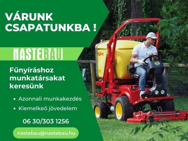 Fűnyíró munkatárs