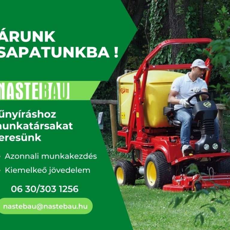 Fűnyíró munkatárs